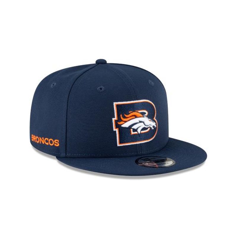 NFL Denver Broncos Logo Mix 9Fifty Snapback (WMC6743) - Orange New Era Caps